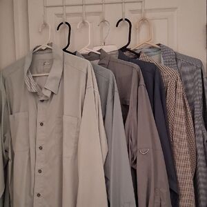 6 Men's Lightweight Sun Shirt Collection, NWOT